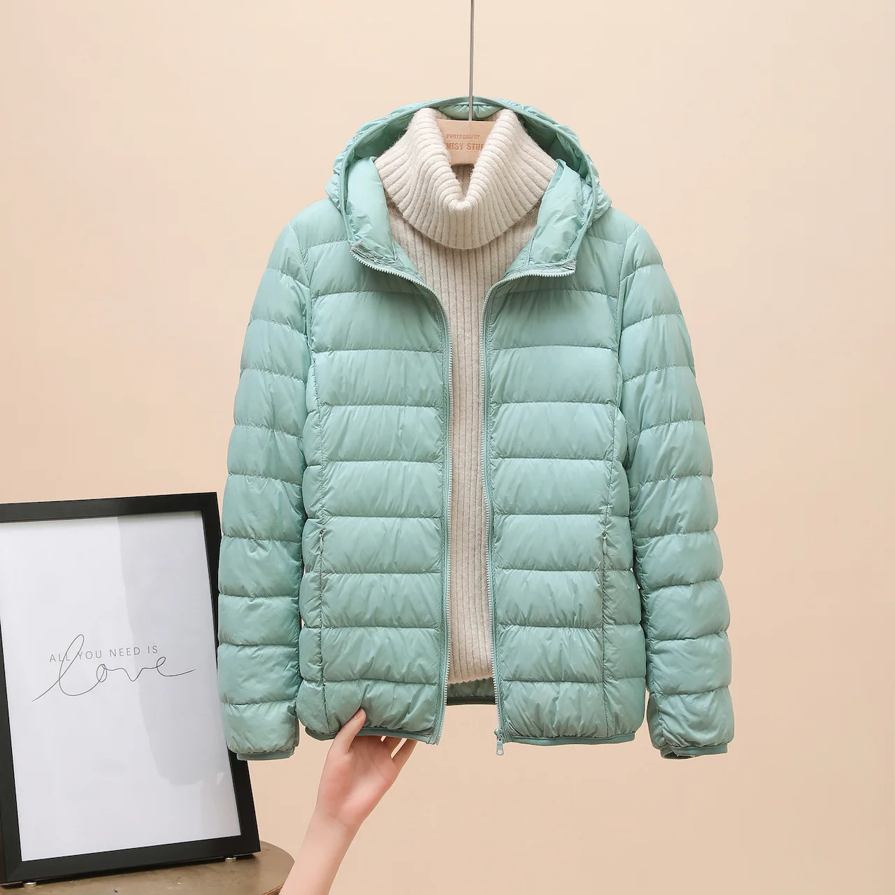 Frauen kleidung Ultra Licht Unten Jacke weibliche Herbst Winter Warme Mantel Leichte Warme Jacken Weibliche Mit Kapuze Parka