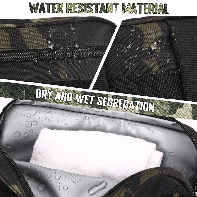 Tactical Toiletry Bag Hygiene Outdoor Waterproof Travel Shower Tool Molle Pouch Mens Shaving Kit Makeup Cosmetic Bag