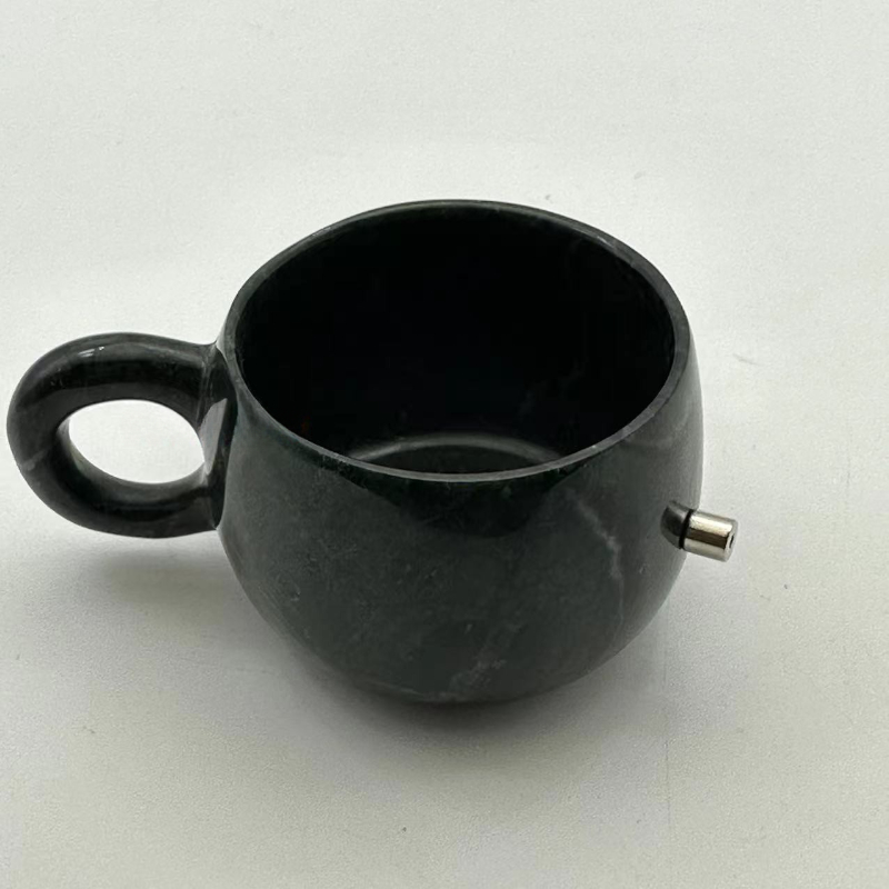 Tasse à Eau Authentique en Médecine Naturelle, King Stone, Design Original, Vert Foncé, Diversification, Café, Couple