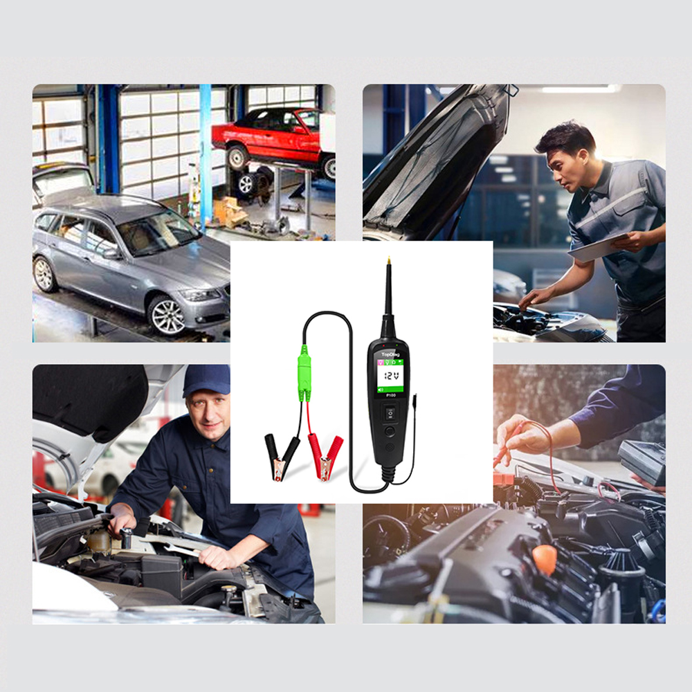 JDiag P100 Kit de sonda de circuito de energía automotriz probador de circuito Detector de voltaje de coche sistema eléctrico 12V 24V herramienta de diagnóstico de coche