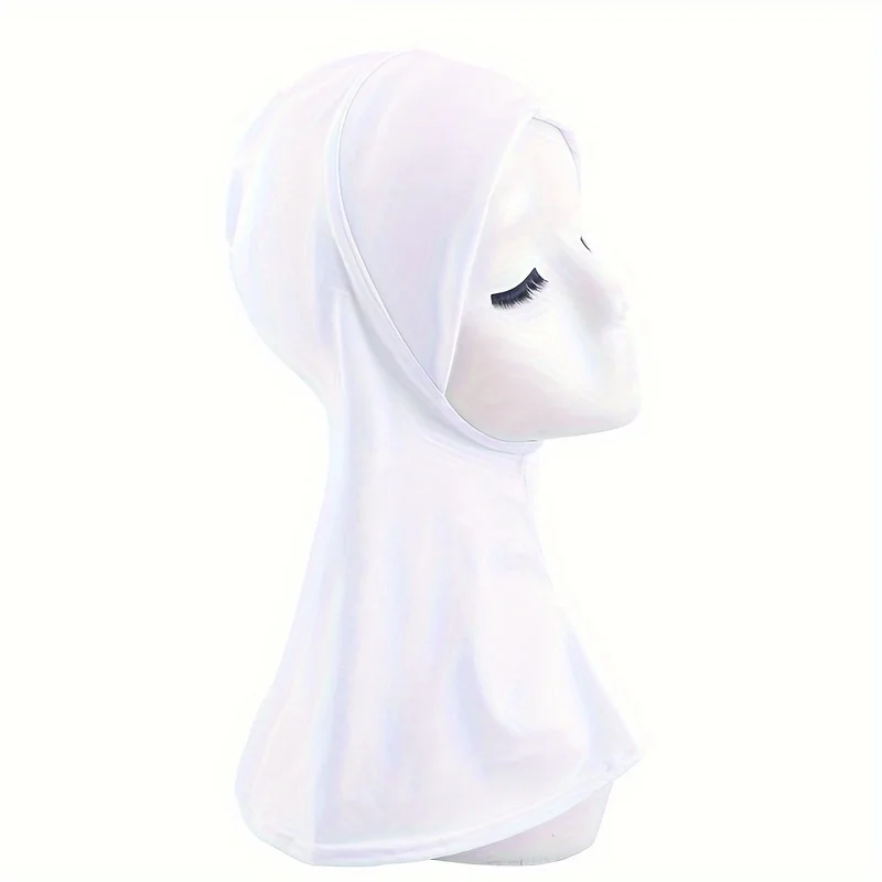 Elástico étnico longo tubo undercap hijab bonés respirável lenço chapéu para mulheres macio hijab bonnet com cobertura completa do pescoço
