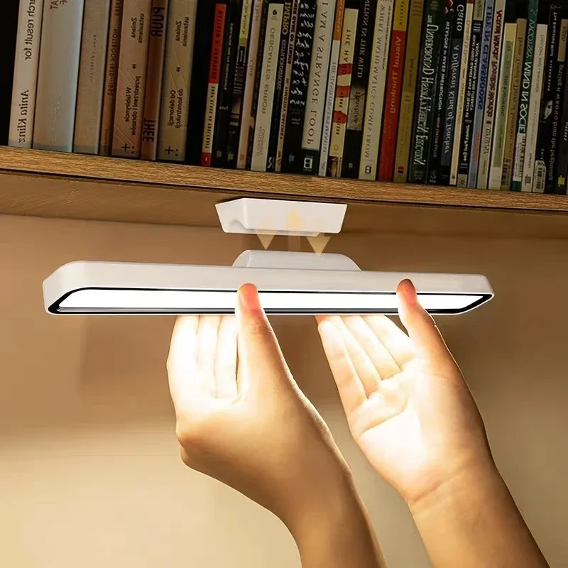 Lampada da scrivania remota Lampada da tavolo magnetica a sospensione Luce notturna con regolazione continua Illuminazione per apprendimento ricaricabile tramite USB Luce da lettura a LED