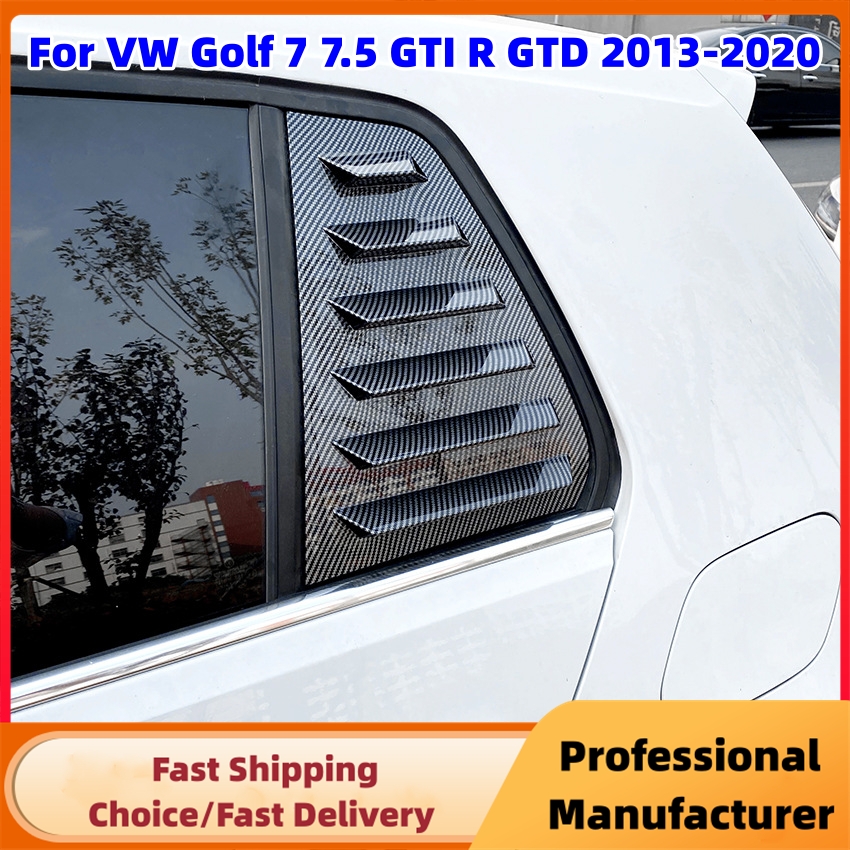 ペアリアサイドウィンドウトリムスポイラー VW ゴルフ 5 ゴルフ 6 ゴルフ 7 MK5 MK6 MK7 MK7.5 2003-2020 ウィンドウシャッターカバールーバー空気ベント
