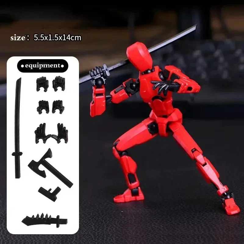 Titan 13 Action Figures T13 Figure 3D Printed Multi-Jointed Movable Lucky 13 Action Figure Nova 13 Action Figure Dummy