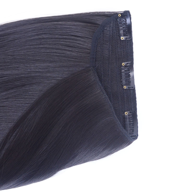 Zolin-クリップ付きの超ロングストレートヘアピース,ナチュラルヘアエクステンション,ブラウンとブラック,5クリップ,32インチ,80cm, 1個