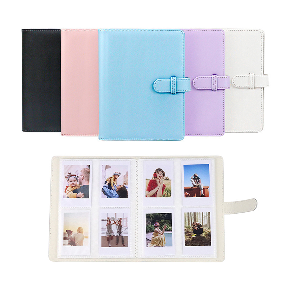 128 Taschen für Polaroid Fotoalbum PU Ledertasche für Fujifilm Instax Mini Film Instax Hochzeitsfotoalbum