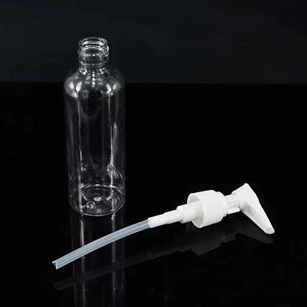 Botella de loción sin aire transparente para viaje, espray portátil para muestras cosméticas, contenedor rellenable, 50ml/100ml