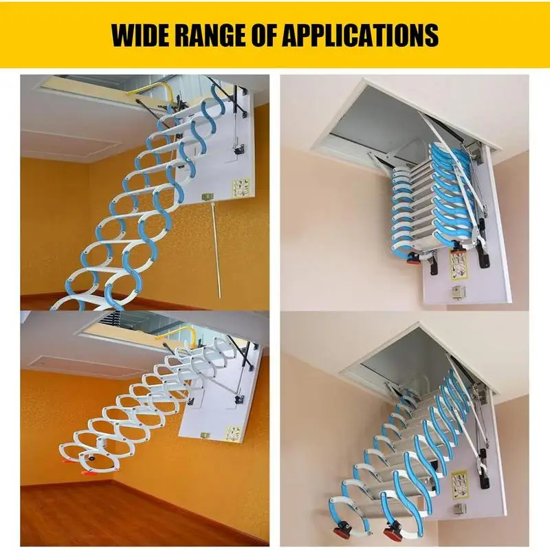 Ladder Pull Down System Attic Hook Set Metal Ladder System Attic Pull Down System Hook Parts Replacement For Cord Ropes For Home