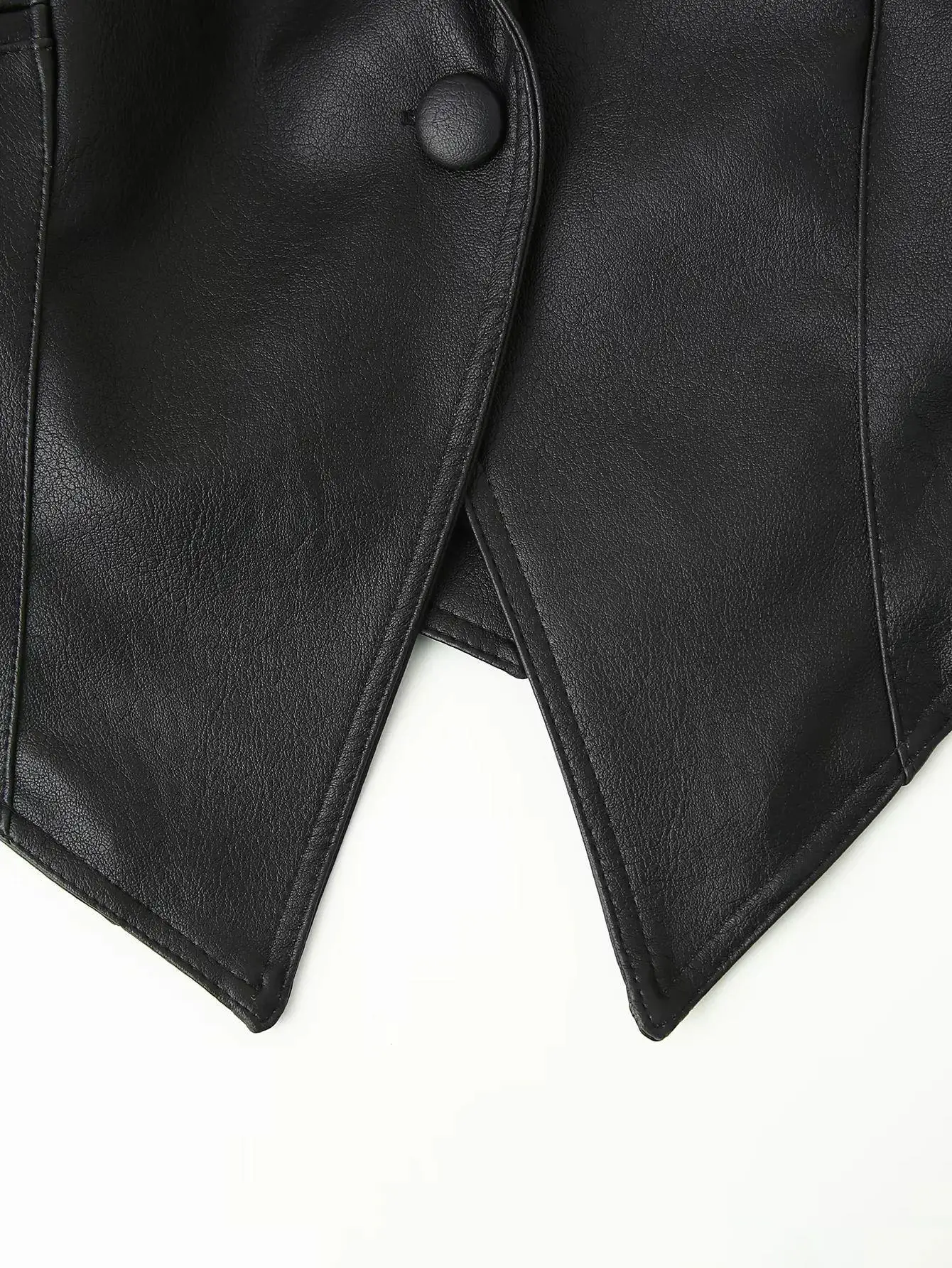 Suninherat outono jaqueta de couro falso 2025 moda preto pu casaco com cinto lapela outwear feminino