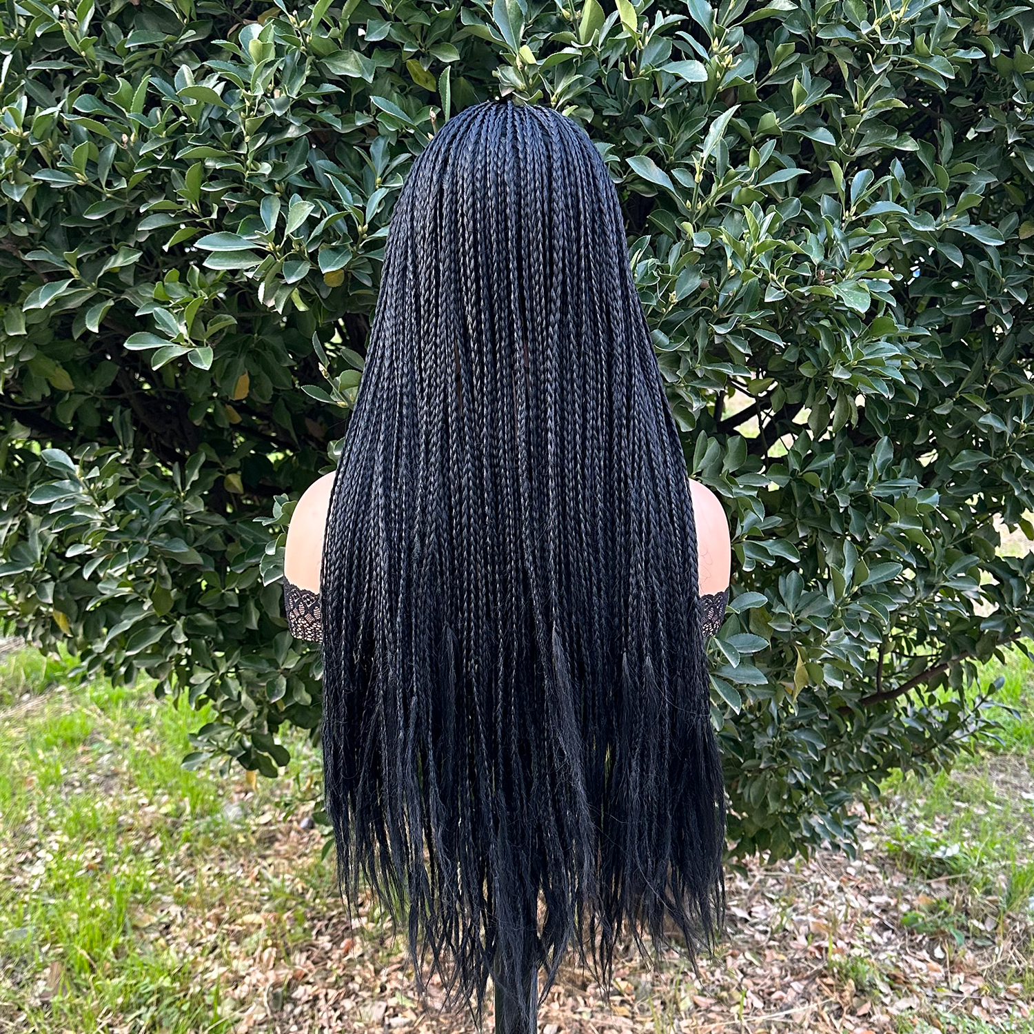 Ombre สีน้ําตาลยาวแถบคาดศีรษะกล่อง Braids วิกผมถักแอฟริกัน Dreadlock วิกผมสังเคราะห์ Braiding Beauty Hair Wigs สําหรับผู้หญิง/ผู้ชาย