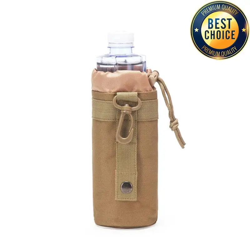 Jacht Waterfleszakje Outdoor Molle Ketelzakje Houder Kamperen Wandelen Fietsen Flessentas Trekkoord Multifunctionele fles P