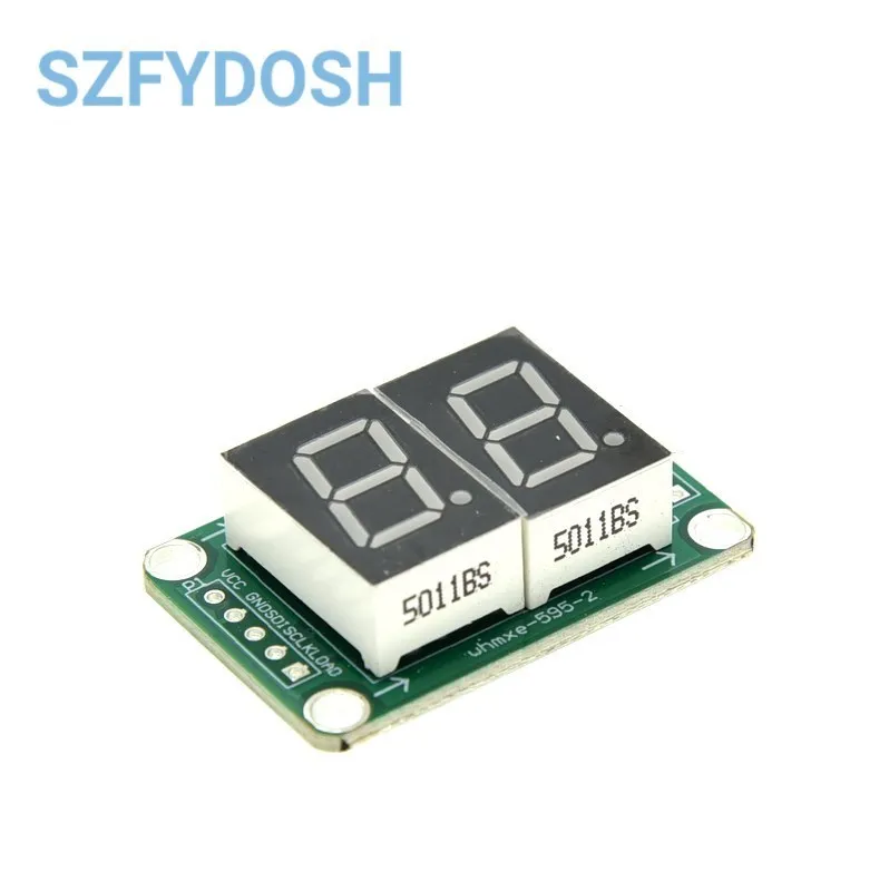 Unidade estática 2 3 4 segmentos Tubo Digital Display LED Módulo 2 Digital 74HC595 tubo 100% novo original