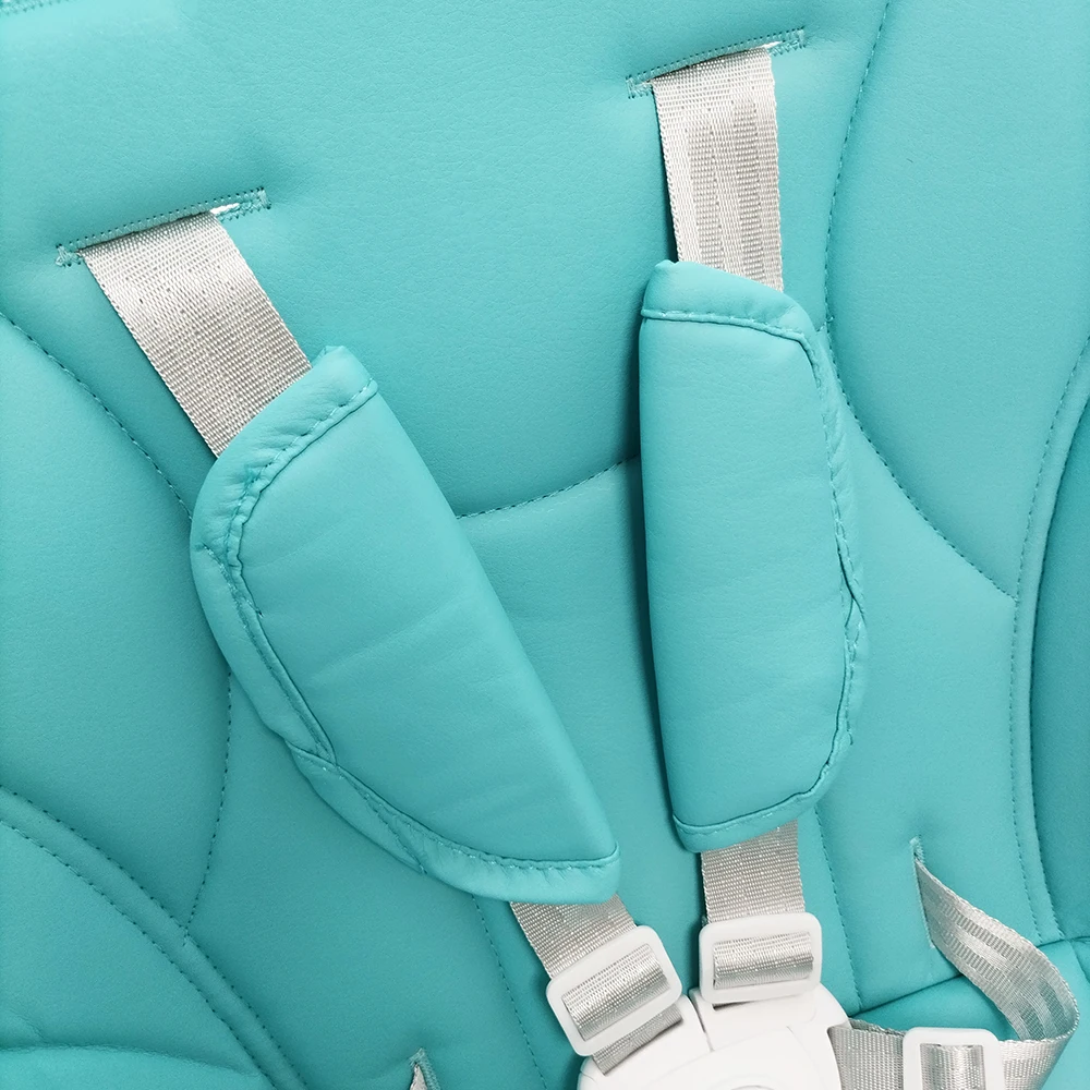 เบาะที่นั่งสําหรับ Peg perego Siesta Prima Pappa Zero3 เก้าอี้สูง PU หนังความปลอดภัยเข็มขัดไหล่ Crotch PAD DIY เปลี่ยนชิ้นส่วน