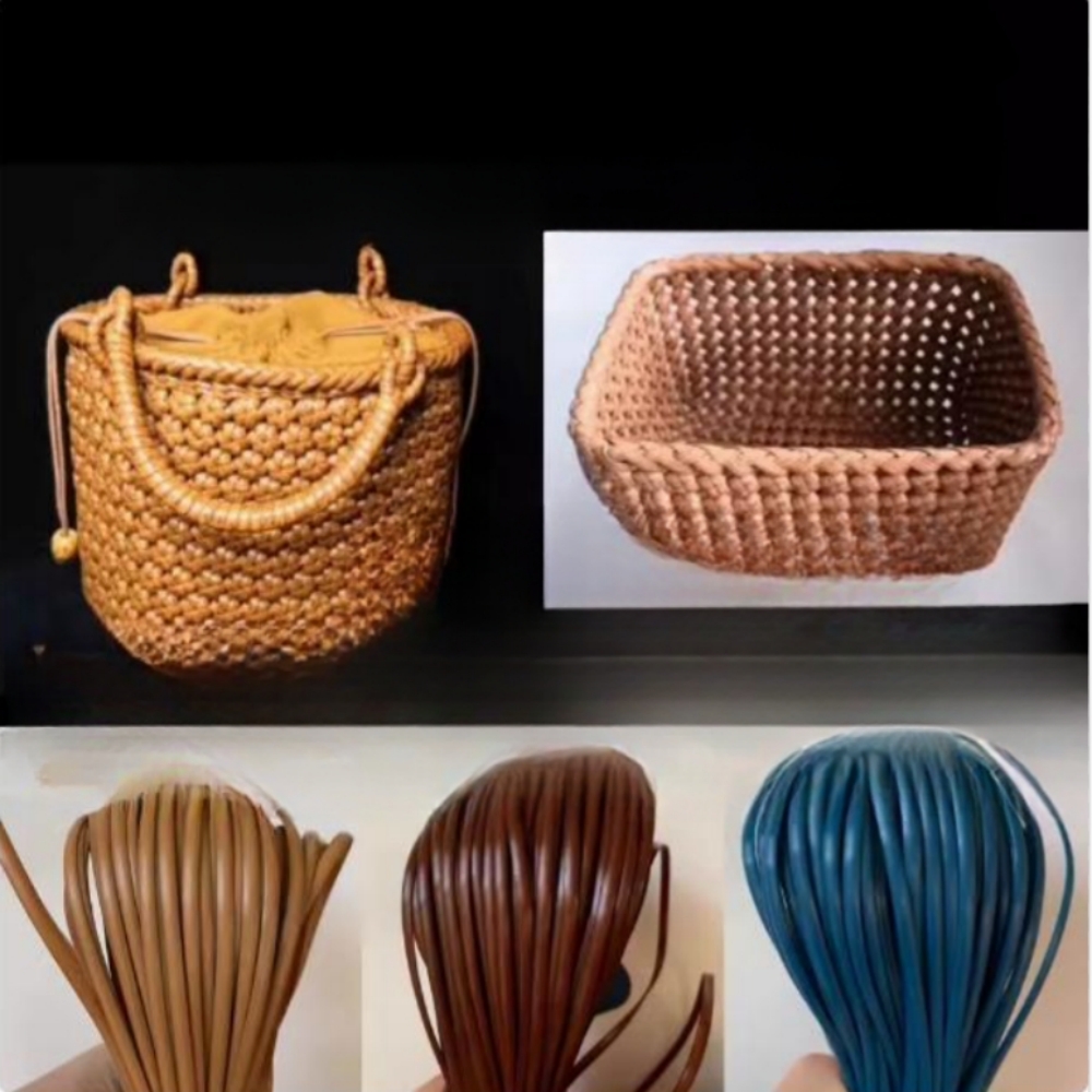 เชือกหวายสังเคราะห์ทำจากพลาสติกทอขนาดกว้าง20ม. ประมาณ5มม. วัสดุทำจาก PE เส้นแบนสำหรับซ่อมเก้าอี้กระเป๋าตะกร้าเฟอร์นิเจอร์ตกแต่งแบบ DIY