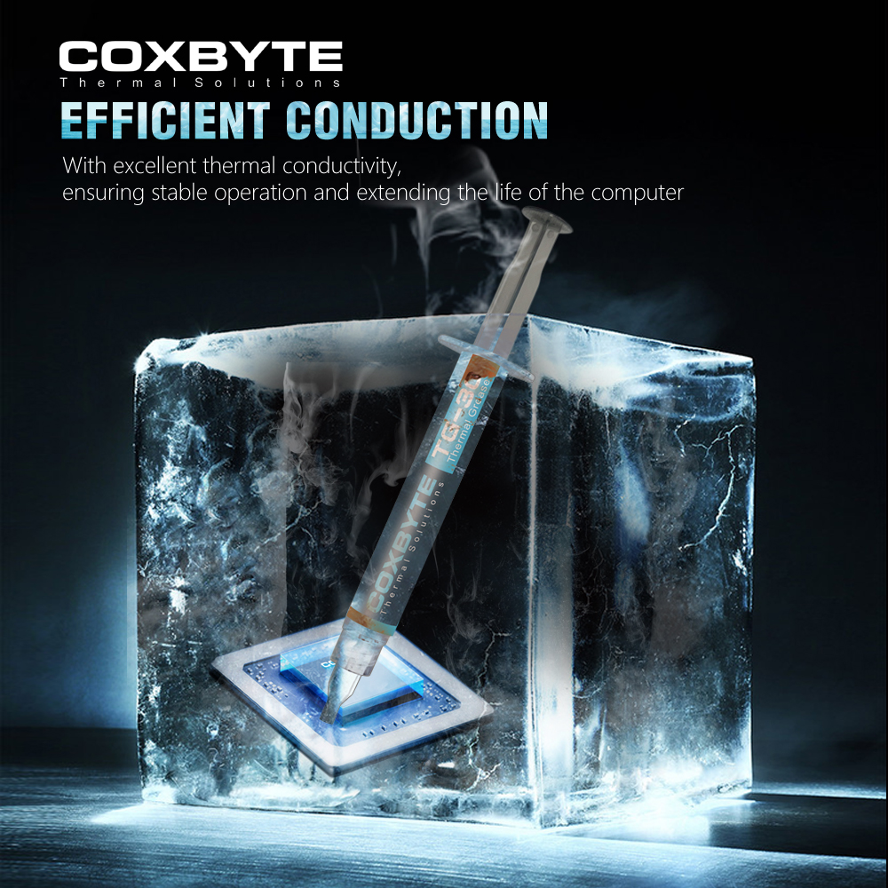 17.5W/mk Coxbyte Thermal Paste Grease for AMD Intel Processor CPU Cooler Computer Cooling Fan VGA GPU Compound Heatsink Plaster
