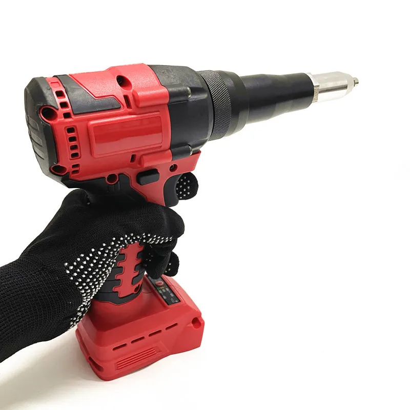 Fit For Milwaukee 18V Battery 2.4-4.8mm Electric Cordless Riveter Gun Brushless Rivet Nut Gun Woodworking Tool Riveting Tool