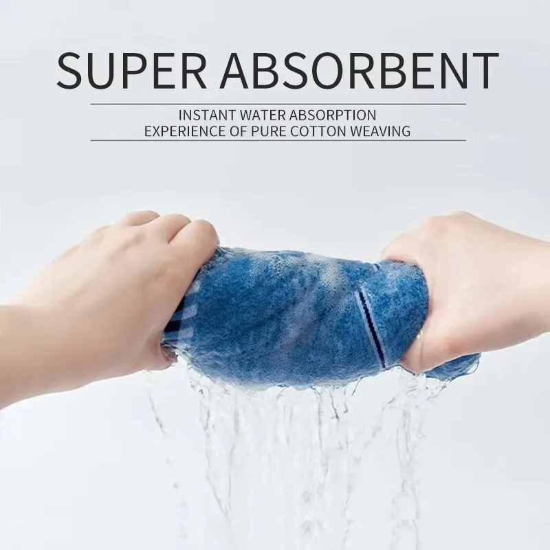 Toalha De Rosto De Algodão Espessado, Absorção Forte, Sem Cabelo Fora, Macio e Confortável, Toalha De Banheiro