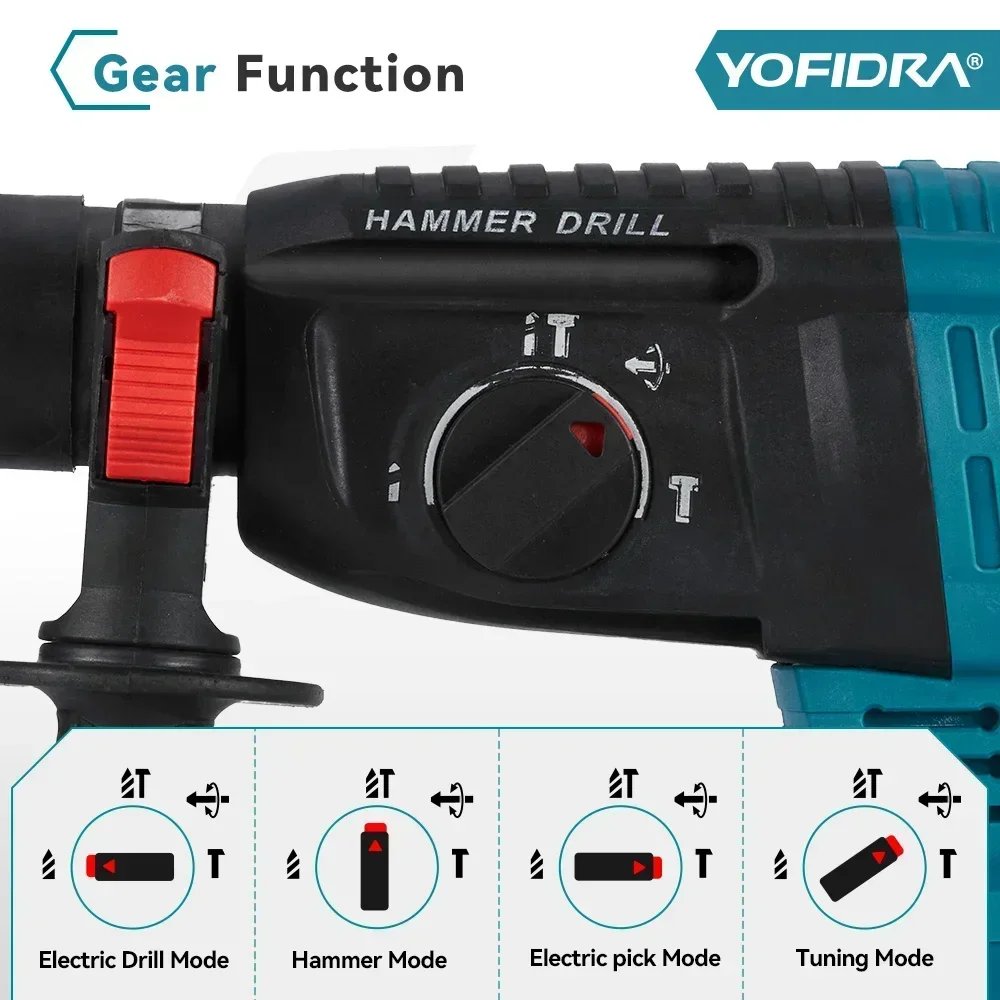 Makita-Perceuse à percussion électrique sans balais, tournevis aste sans fil multifonctionnel, outil électrique pour batterie 18V, 1680W, 26mm
