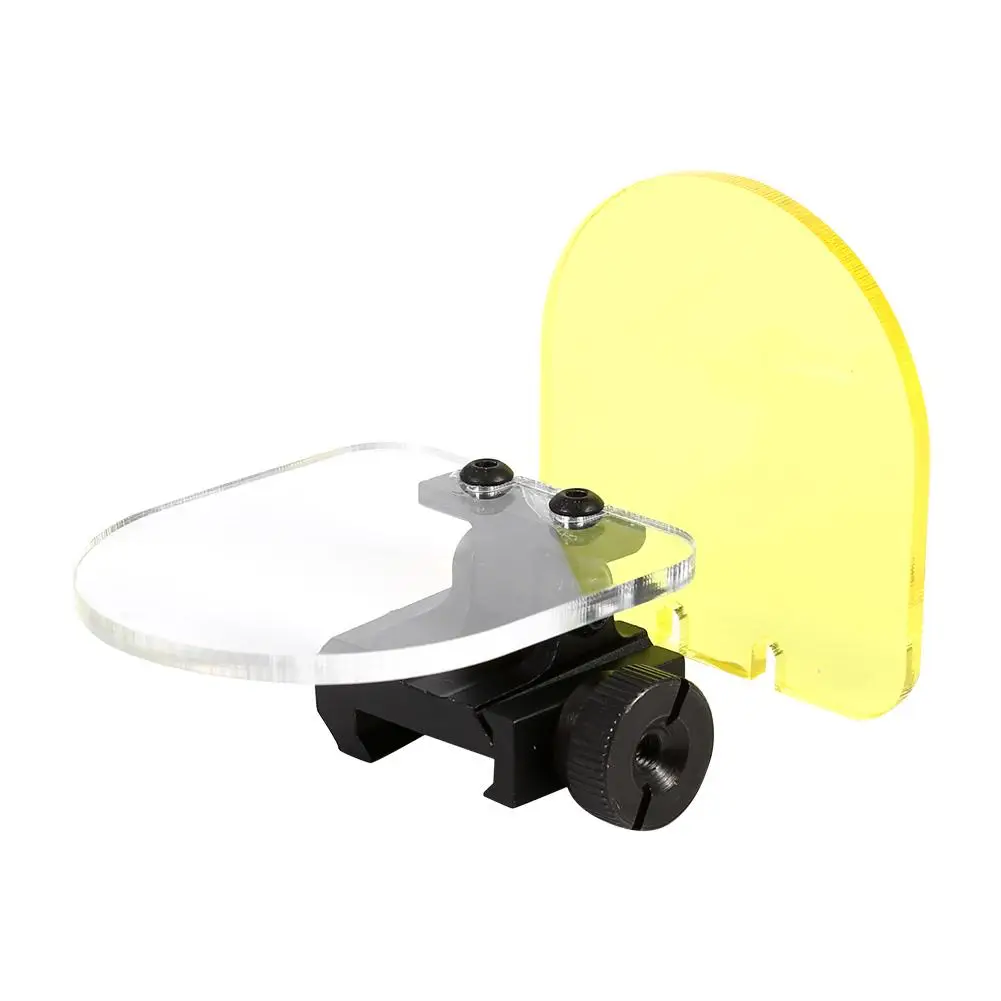 Tattico Flip Up 20mm Scope Mount Trasparente Antiproiettile Copriobiettivo Airsoft Cannocchiale Red Dot Sight Accessori
