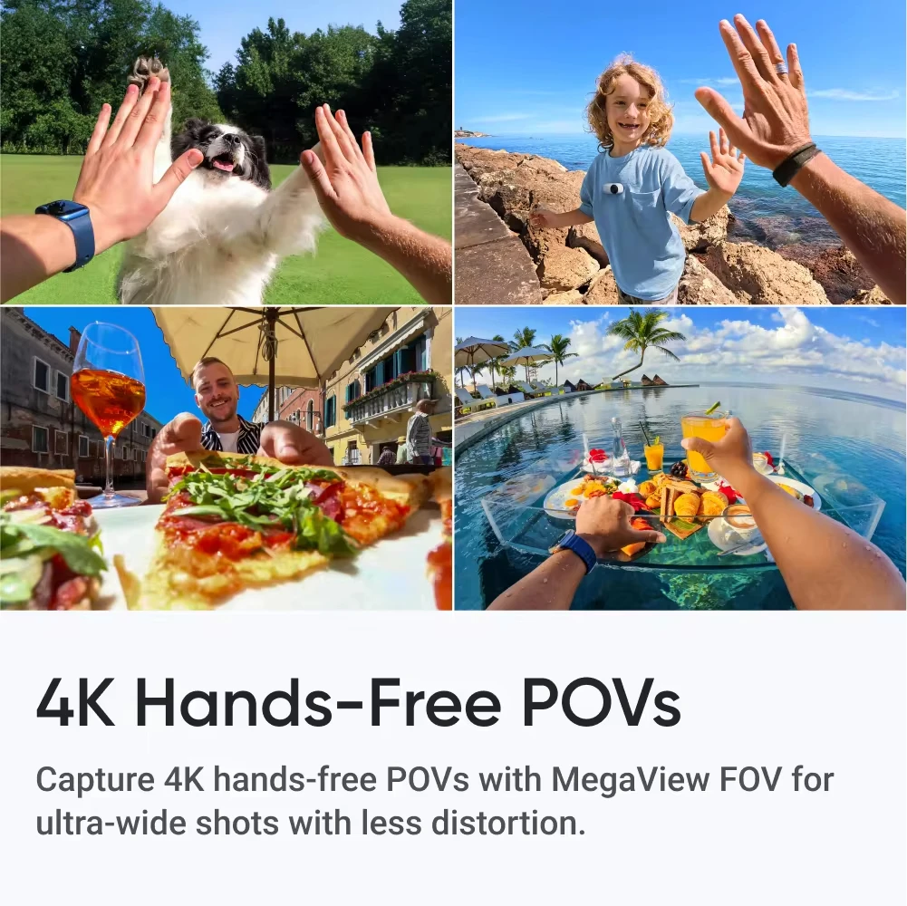 Original Insta360 GO 3S 4K Tiny Portable Vlogging Camera,Hands-Free POVs, Mount Anywhere, Stabilization, 10m Waterproof, Pet POV