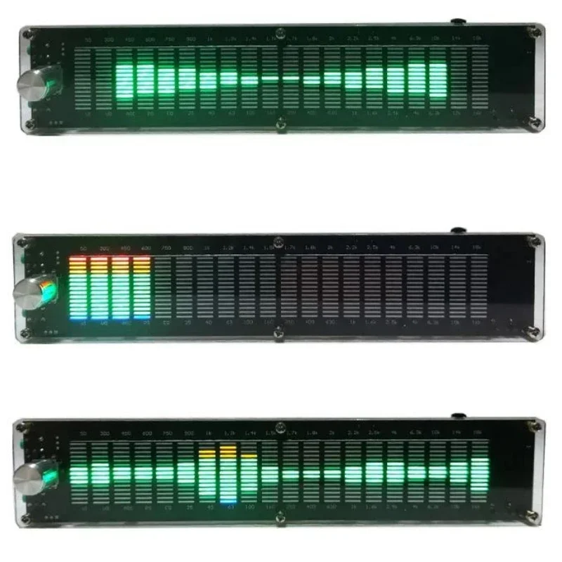Display elettronico dello spettro musicale a LED 12V Equalizzatore DSP multimodale Indicatore di livello Analizzatore del ritmo luminoso a bordo