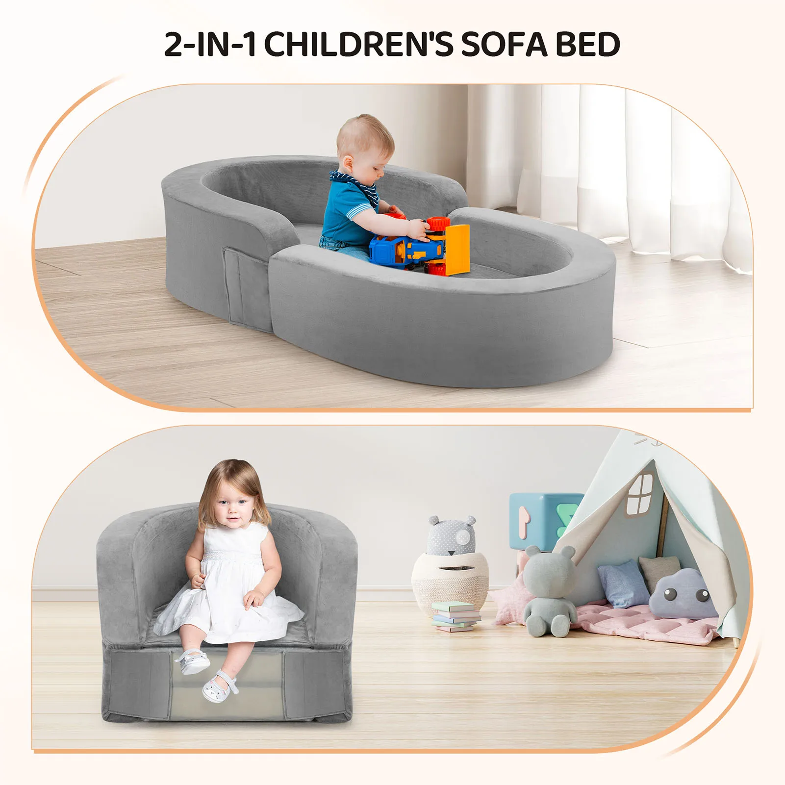 Baby and Maternal Bed Folding Sofa Skin friendly Soft and Safe Sponge Material