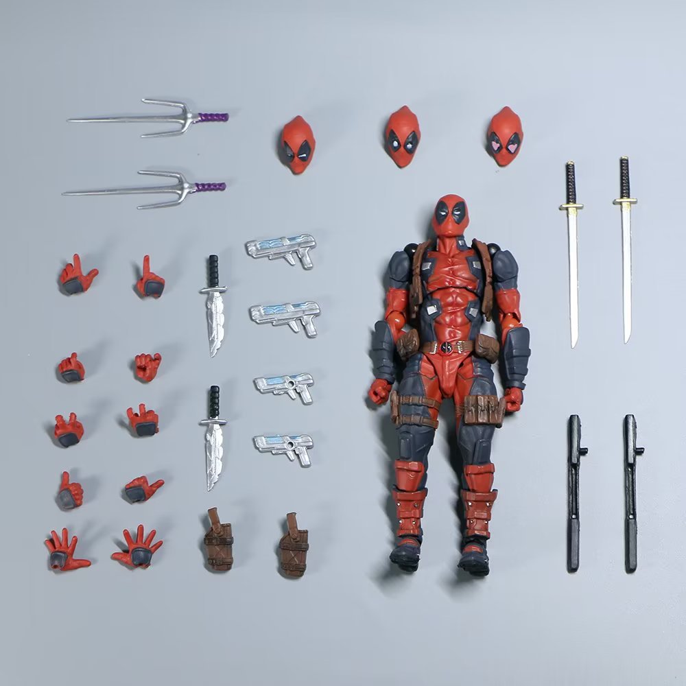 アメージング山口デッドプール 2.0 グレーアクションフィギュアミュータントジョイント可動海洋堂ウェイド SHF モデル映画のおもちゃ子供のためのギフト