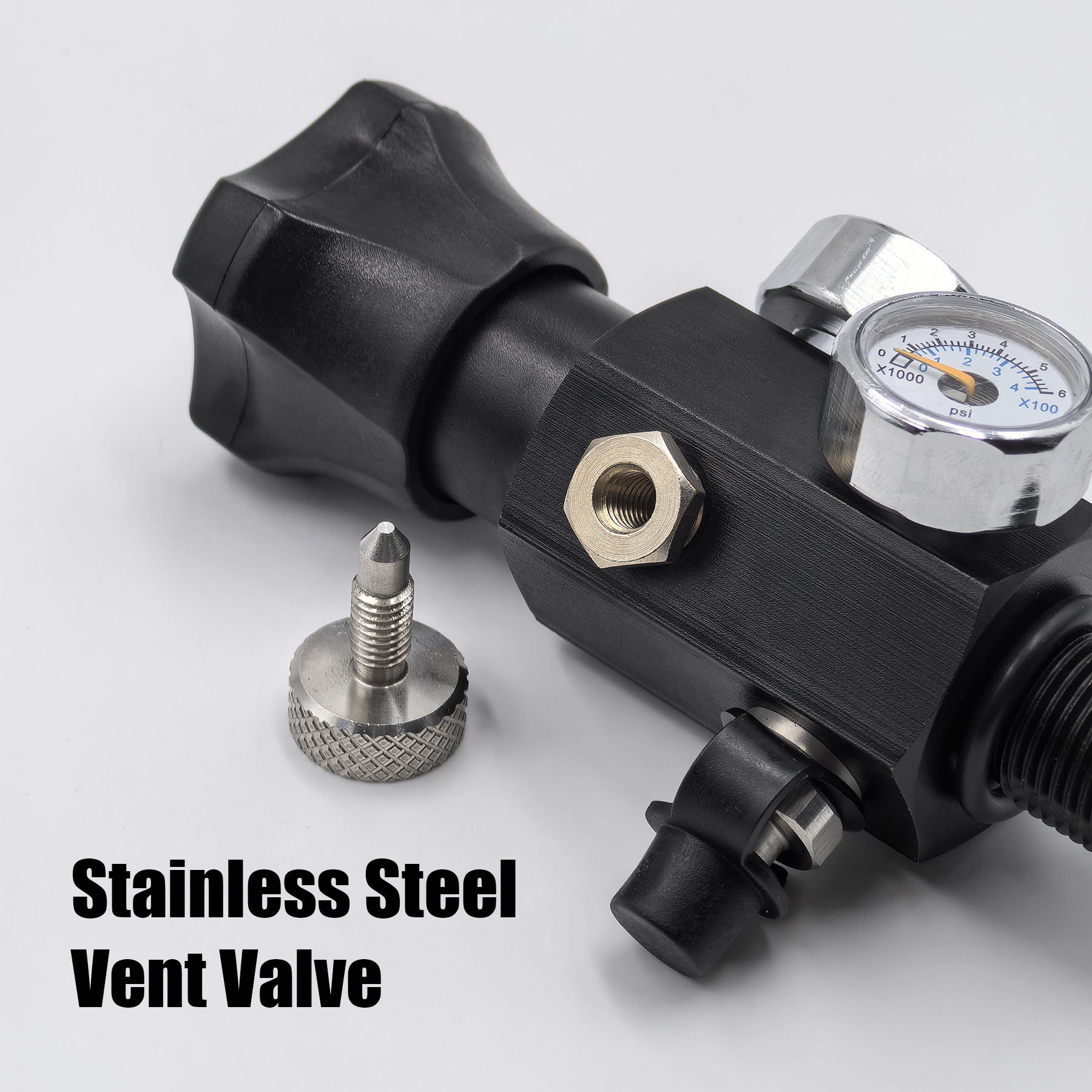 Ladeventil Scuba Füllstation HPA Drucklufttankschlauch 20 Zoll mit Doppelanzeige M18x1,5 oder 5/8"-18UNF 4500Psi/300Bar