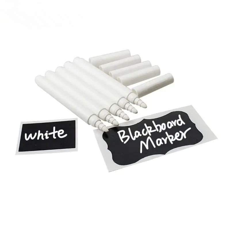 3/5/10/12 Pz/set Bianco Gesso Liquido Cancellabile Penna Pennarello Per Finestre di Vetro Lavagna Elettronica Lavagna Finestra Penna Bianca