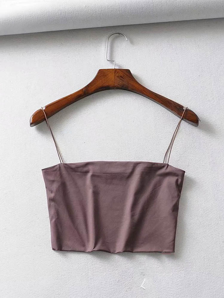 2022 zomer dames crop top sexy elastische katoenen camis mouwloze korte tanktop bar