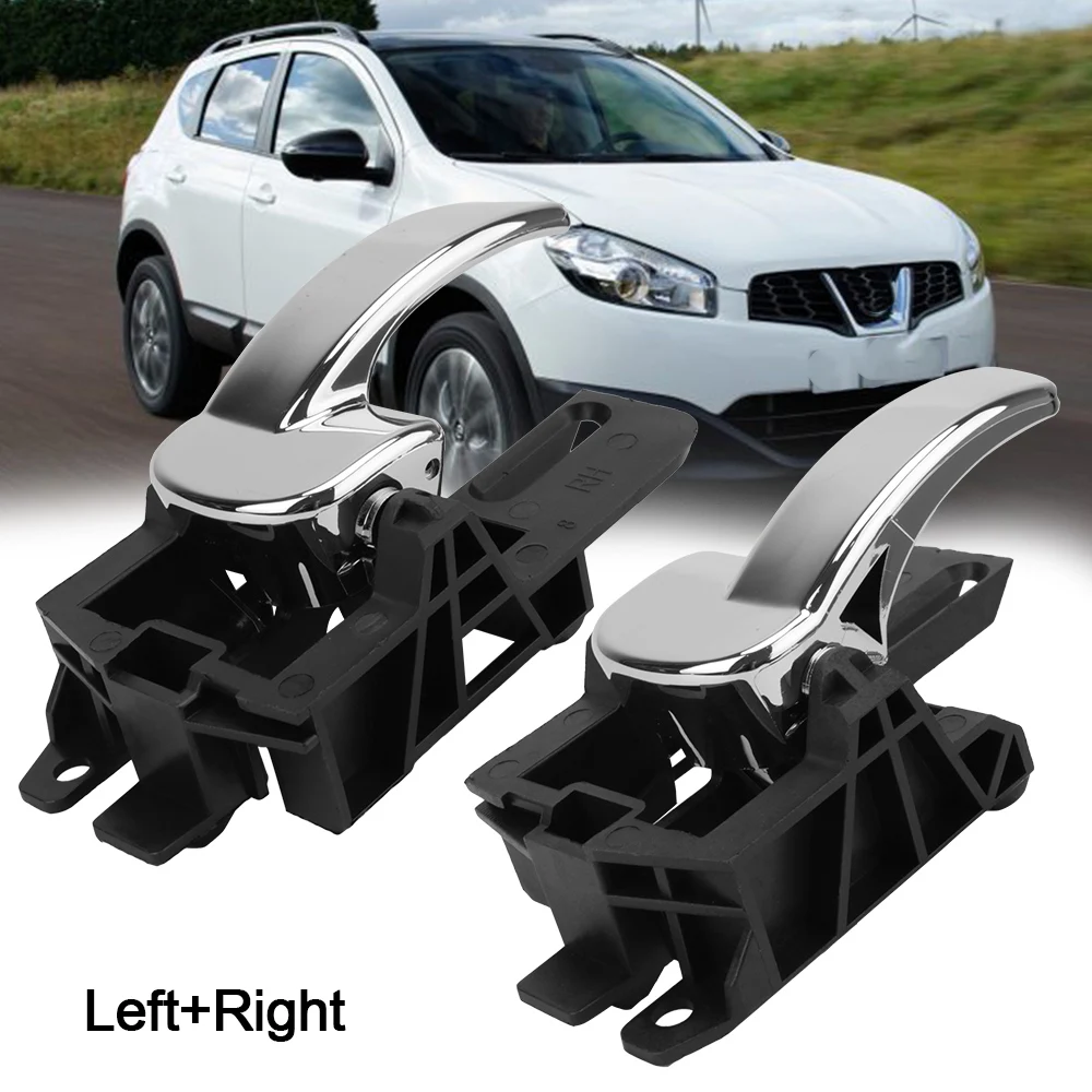 Manijas de puerta Interior de manija Interior de coche para Nissan Qashqai J10 2007-2013 80670JD00E 80671JD00E 2 uds