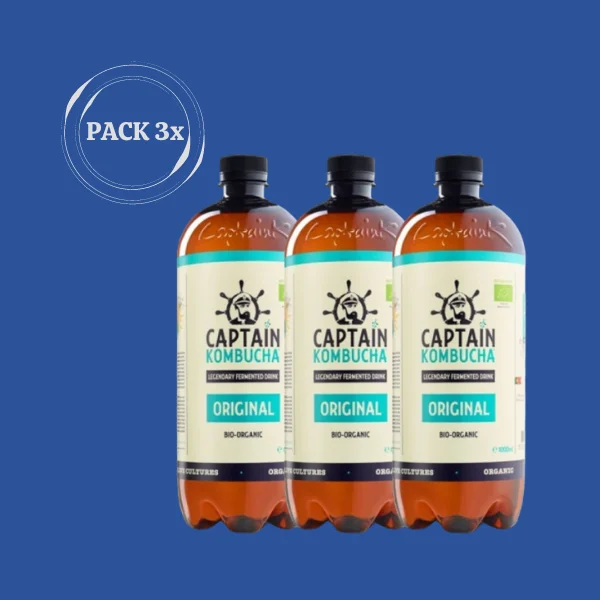 Packs 4x Bebida Té Bio, Varios Sabores, 400ml - CAPTAIN KOMBUCHA