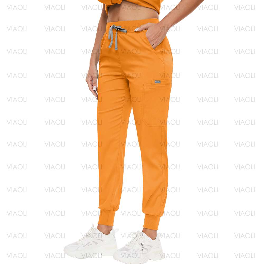 Surgery Overalls High-end Fabric Scrubs Set Medical Uniforms Stretch Scrub Tops Pants With Pocket Nurse Uniforms Beauty Workwear