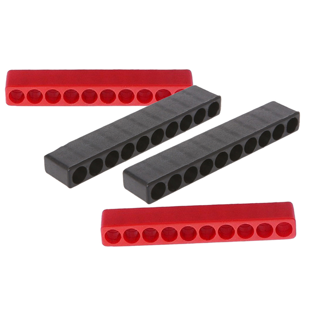 Portapuntas de destornillador con 10 agujeros, organizador de goma suave de almacenamiento, cabeza de destornillador hexagonal de 1/4 pulgadas, funda de soporte para herramientas eléctricas, 4 Uds.