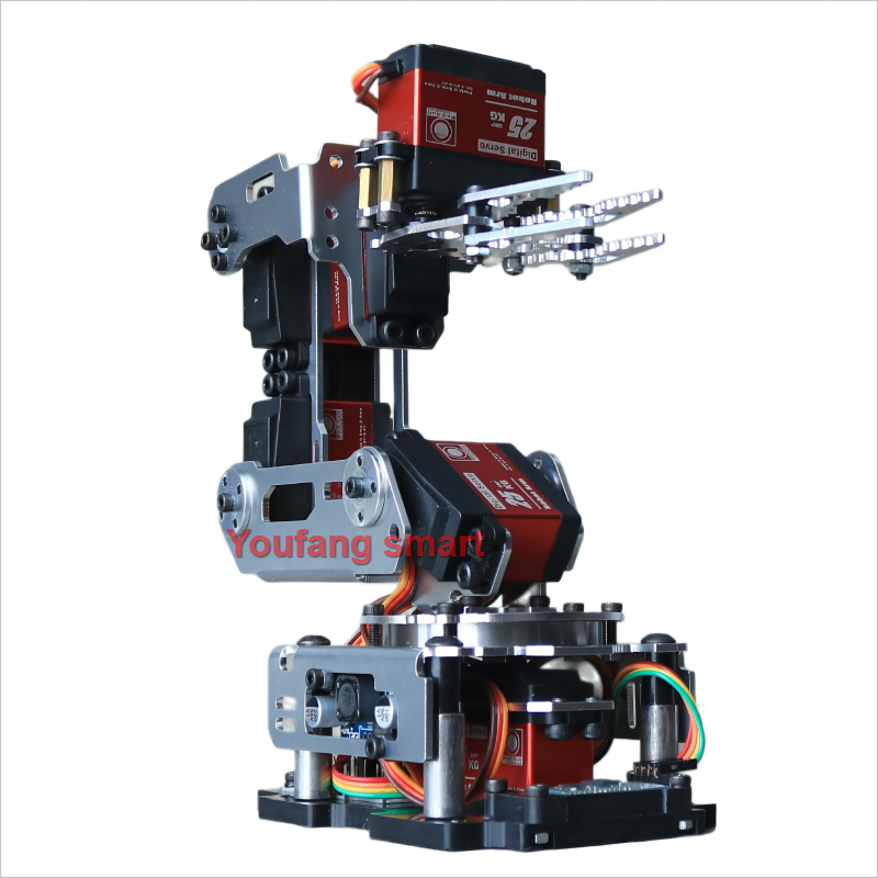Brazo robótico de 6 DOF con Kit de pinza de garra Compatible con Servo de 20Kg para Robot Arduino Kit de bricolaje aplicación Android brazo de Robot programable