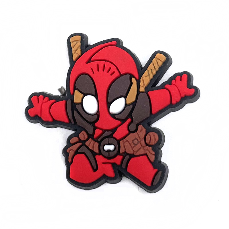 MINISO 1pcs cartoon Marvel superhero DIY shoe charms garden Accessories buckle fit clogs sandals pin decorate kid gift