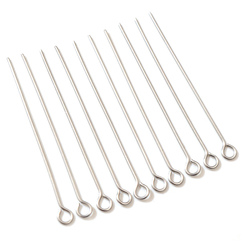 Kein Verblassen 100 teile/los 20 30 35 40 50 mm edelstahl Auge Pins Erkenntnisse Auge Kopf Pins Für Schmuck, der DIY Liefert Zubehör