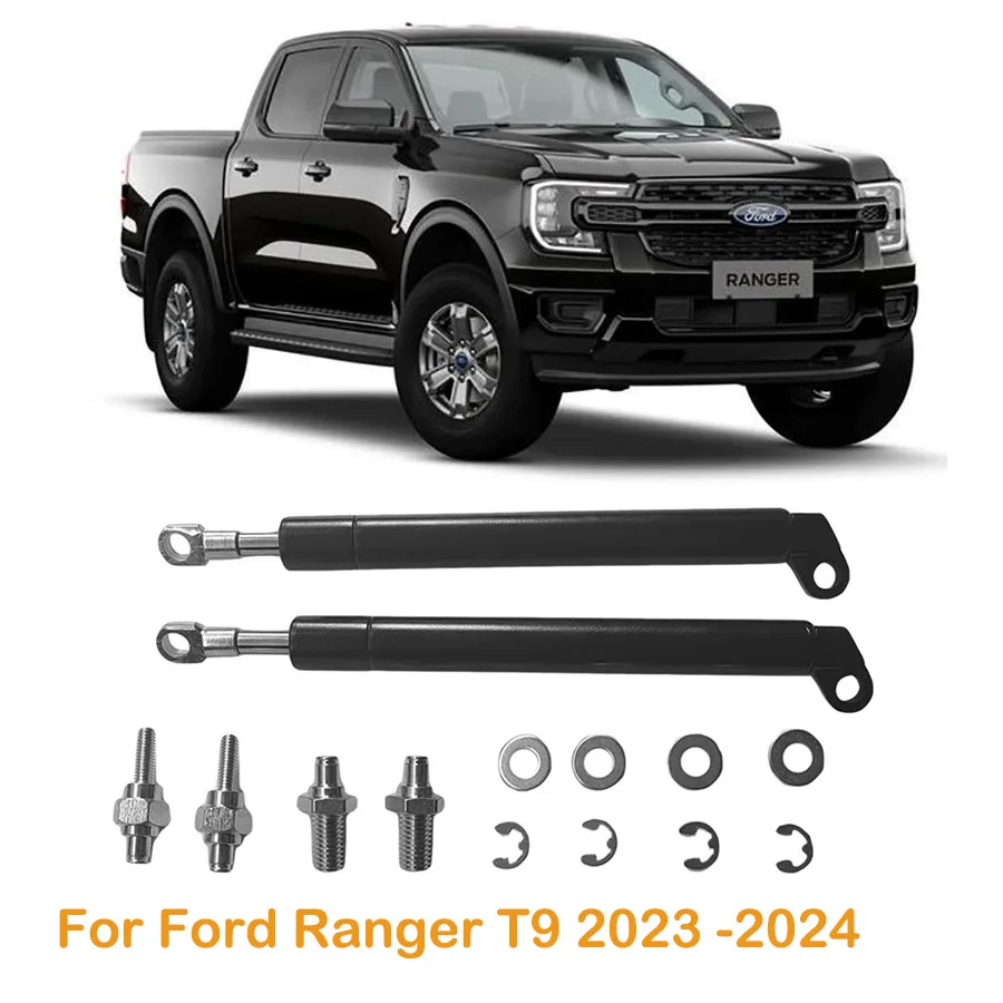 1 par traseiro bagageira amortecedor auxiliar strut amortecedor de choque mola gás suporte elevador para ford ranger t9 xl xl xlt xlt 2023 2024