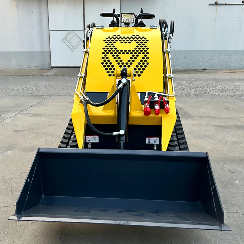 Customized Super Power Diesel Engine  Mini Skid Steer Loader Gasoline Compact Skidsteer Loader Front end loader