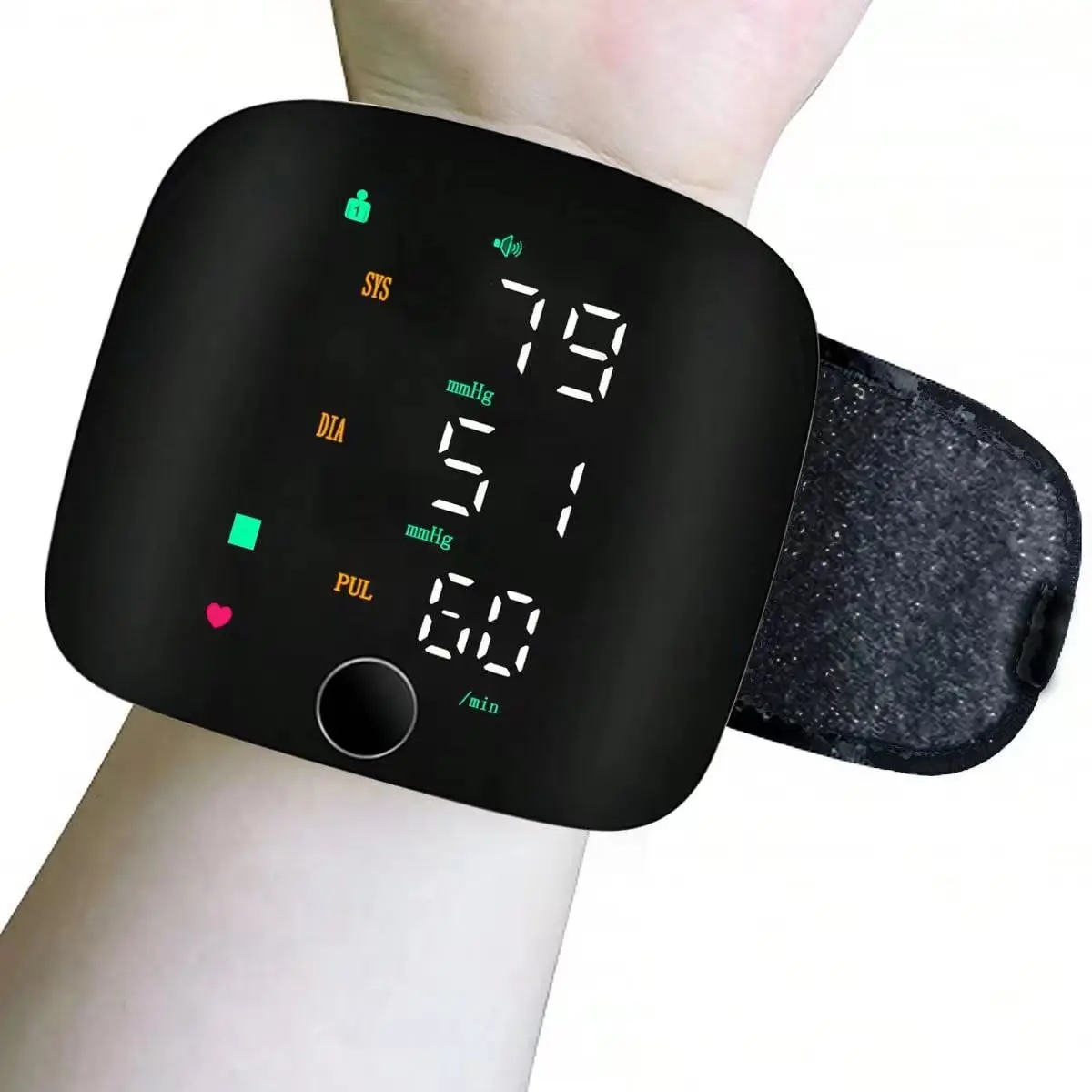 การแพทย์อัตโนมัติ Sphygmomanometer ดิจิตอลแขนข้อมือ BP เครื่องวัดความดันโลหิต Tensiometer Tonometer Heart Rate Pulse Meter