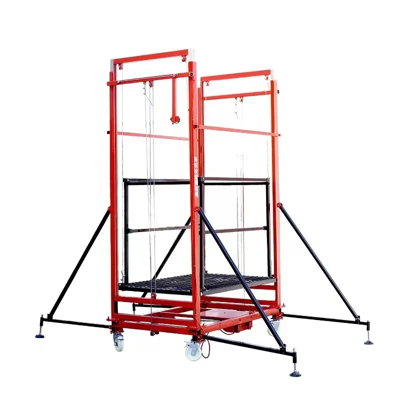 Ascensore per piattaforma da lavoro con piattaforma elevatrice per arrampicata in alluminio con scala elettrica più venduta