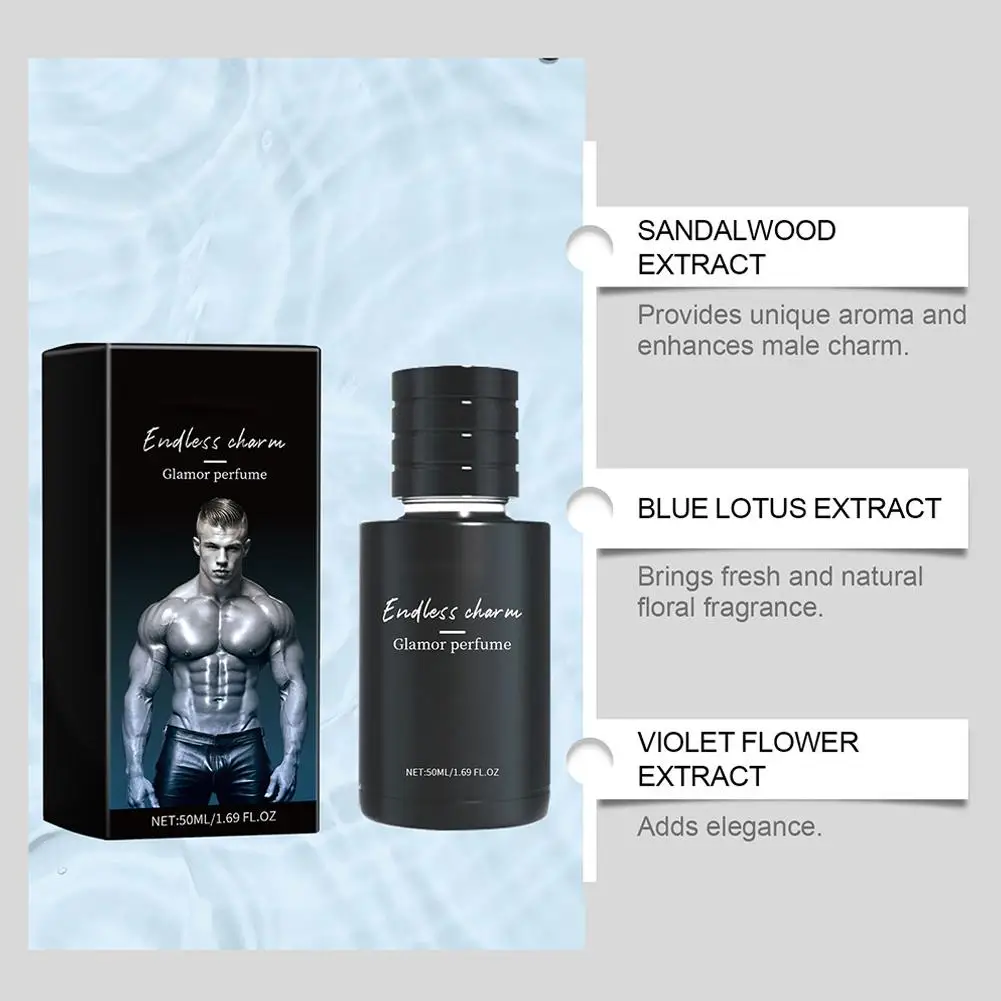 50ML กามเทพ Charm Toilette สําหรับชาย,น้ําหอมติดทนนาน,Hypnosis โคโลญจ์น้ําหอม Enhanced กลิ่นน้ําหอมฟีโรโมน