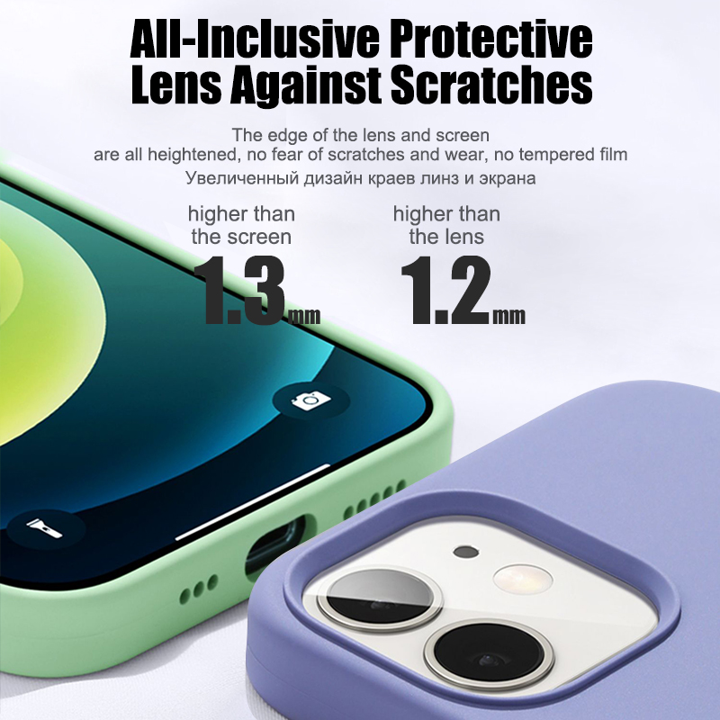 New Luxury Liquid Silicone Phone Cases For Apple iPhone 15 14 13 Pro Max Shockproof Protective Soft Back Cover Phone Accessories
