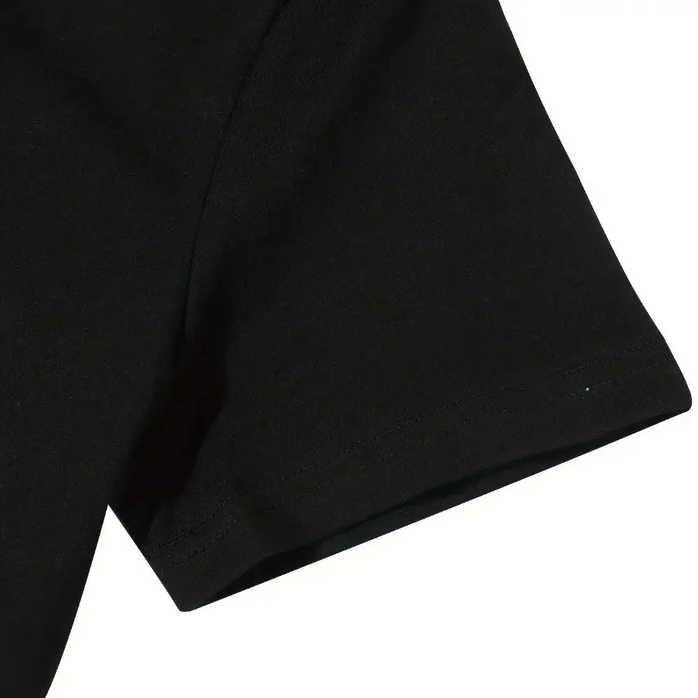 Футболка в стиле хип-хоп, с коротким рукавом