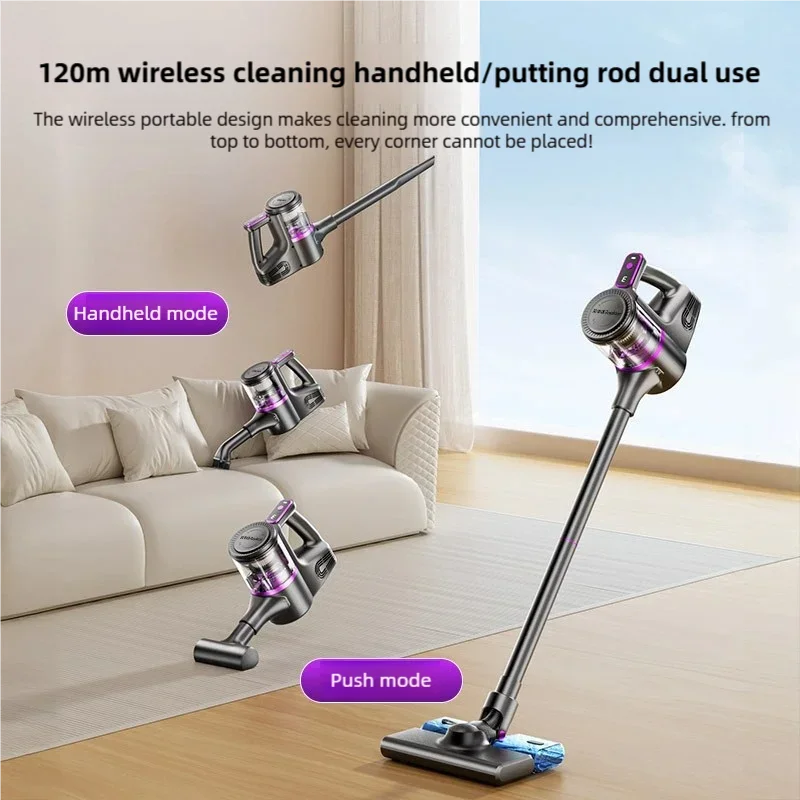TINSOL 35000PA Cordless Vacuum Cleaner Vacuuming and Mopping All-in-One Vacuum Cleaner Handheld Smart Appliances