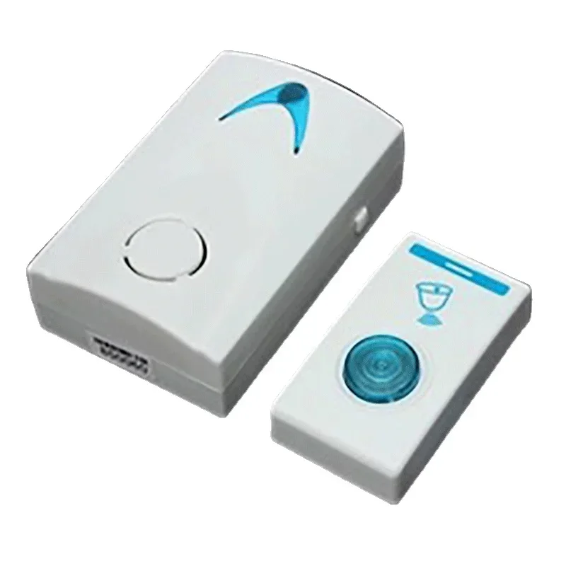 Wireless Doorbell LED 2 ปุ่ม 3 ตัวรับสัญญาณแบตเตอรี่ 32 เพลงปรับแต่งแหวนรีโมทคอนโทรล Home Security 100M ประตู Bell ประตู