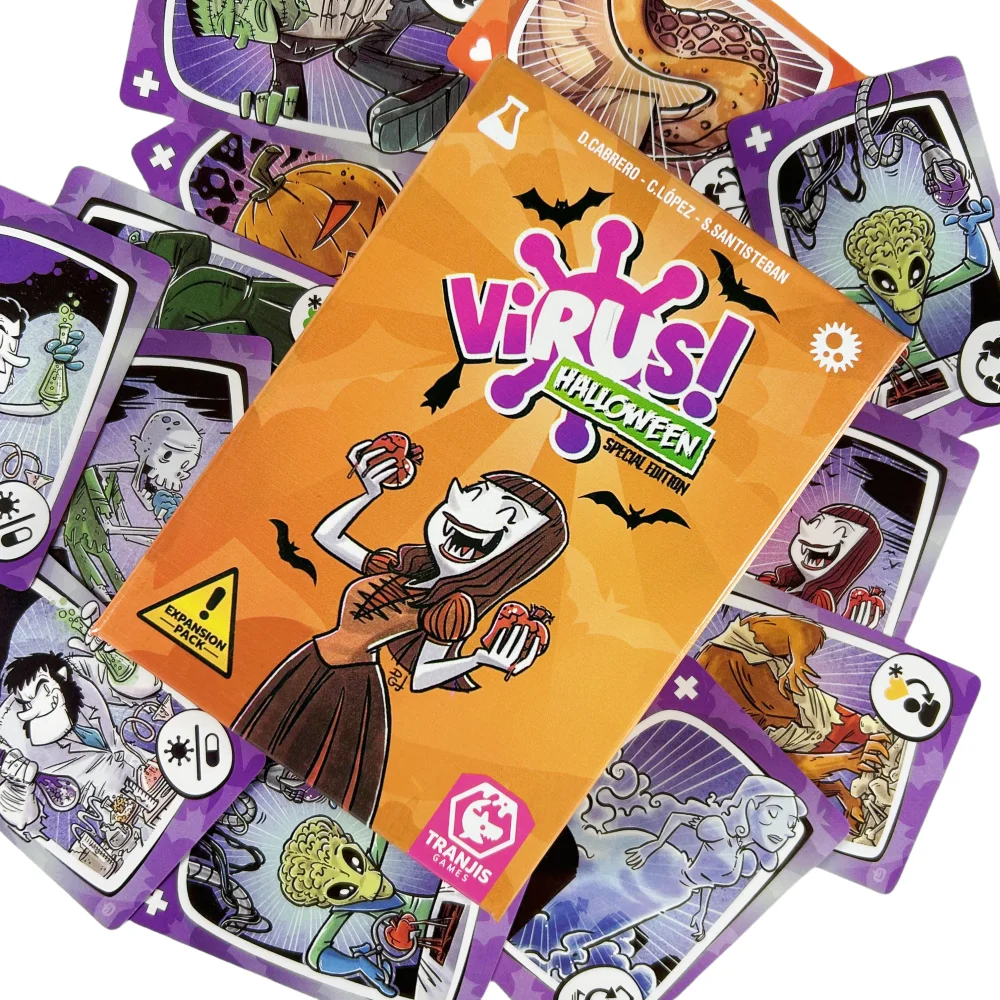 Virus 1 2 3 Brettspiel Das ansteckbare lustige Kartenspiel Spanisches Partyspiel für unterhaltsames Familienspiel Outdoor-Freizeit-Partyzubehör