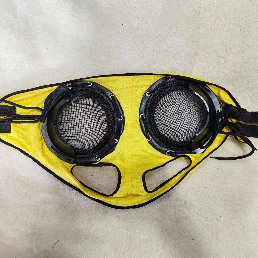 Horse racing eye mask harness windproof eye mask speed racing eye mask with mesh eye mask to prevent trachoma
