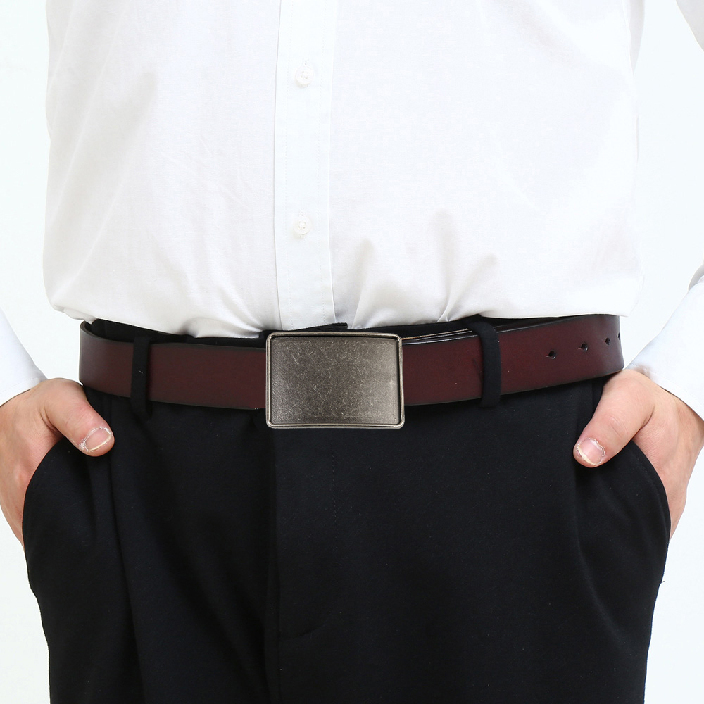 DIY Planar Belt Buckles for Men Retro Silver Gray Rectangular Alloy Metal Evillas Para Cinturon Hombre Cheapify Dropshipping