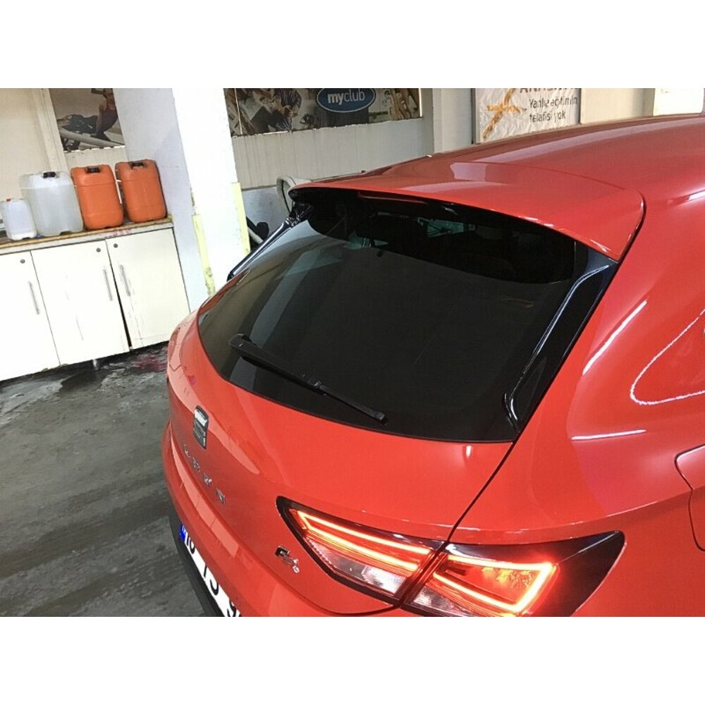 Untuk Seat Leon Spoiler Tail Wing Trunk Piano Black Color 2 Pieces Spoiler Tambahan Abs Plastic Accessory For Seat Leon Cupra